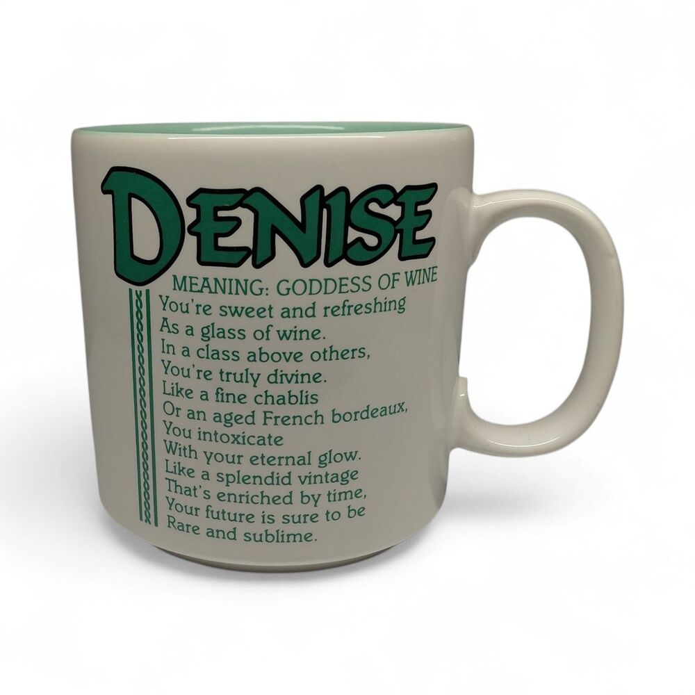 Denise Name Meaning Coffee Mug Fortunate Prosperity Gift Cup